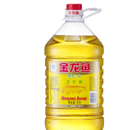 金龙鱼 精炼一级菜籽油5L/桶 食用油 菜油纯香 金龙油食用油