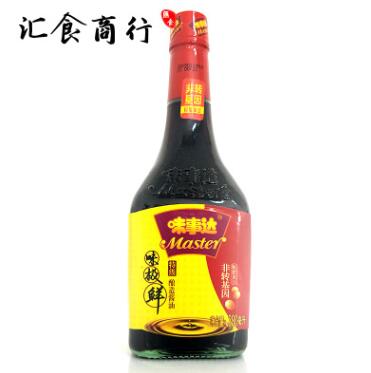 广东特产 Master/味事达味极鲜生抽酱油380ml 厨房调味料批发