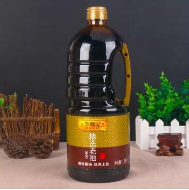 李锦记精选老抽1750ml酿造酱油炒菜炖肉上色红烧酱油调味品大桶装